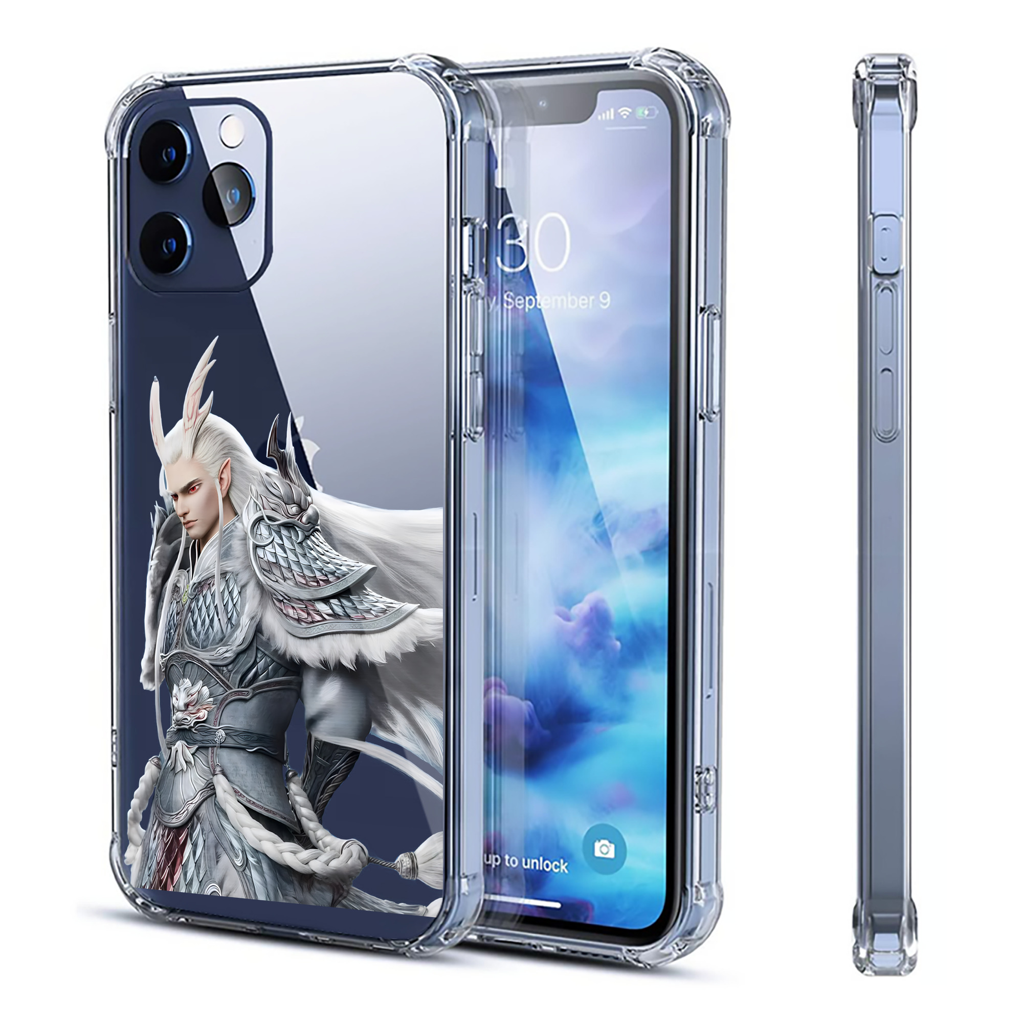 （画像用） Ne Zha 2 ナタ 魔童の大暴れ 【iPhone 12シリーズ対応】透明スマホケース（クリアソフトケース）